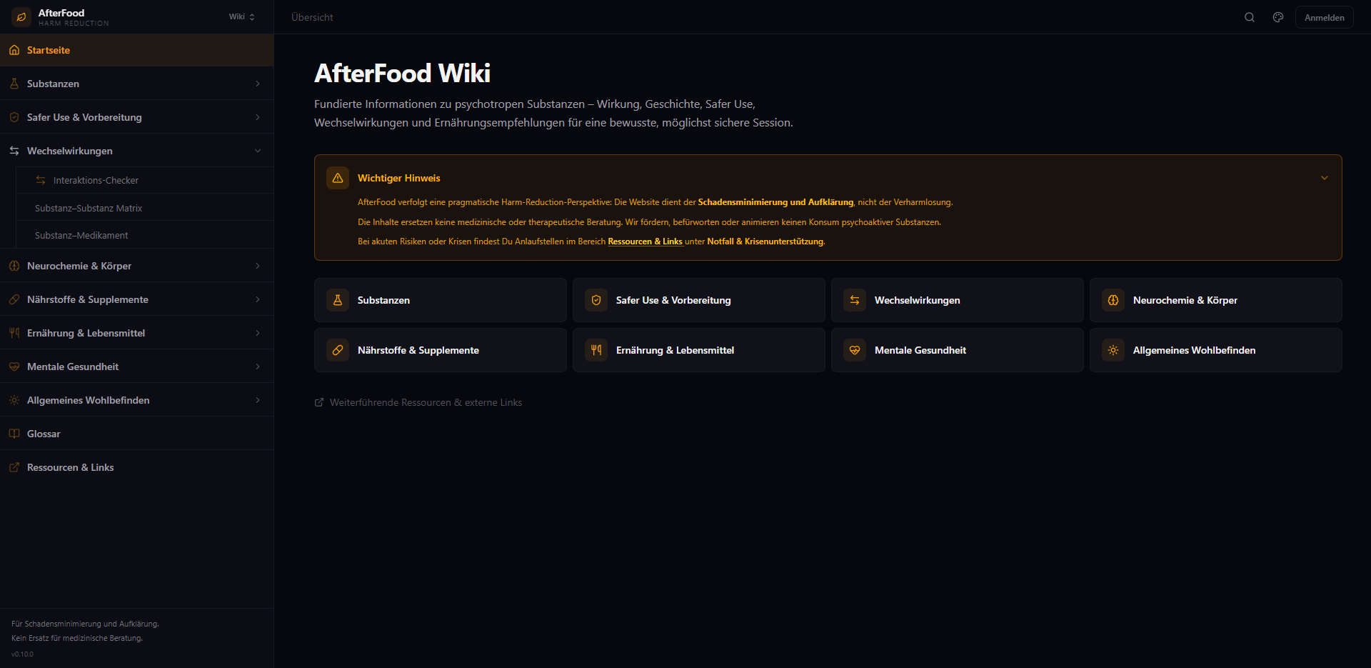Screenshot of afterfood.org